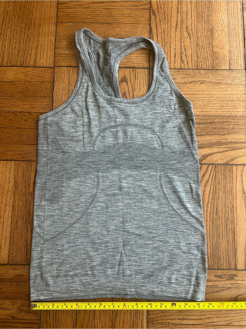 lululemon athletica swiftly tech Gray Seamless Racerback Tank